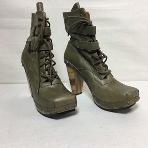 John Fluevog Boot - Size 10 - Military Green